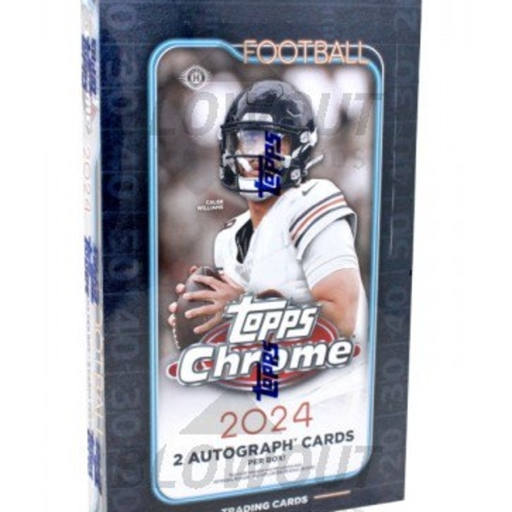Topps Chrome 2024 Football Cards - Blue and White